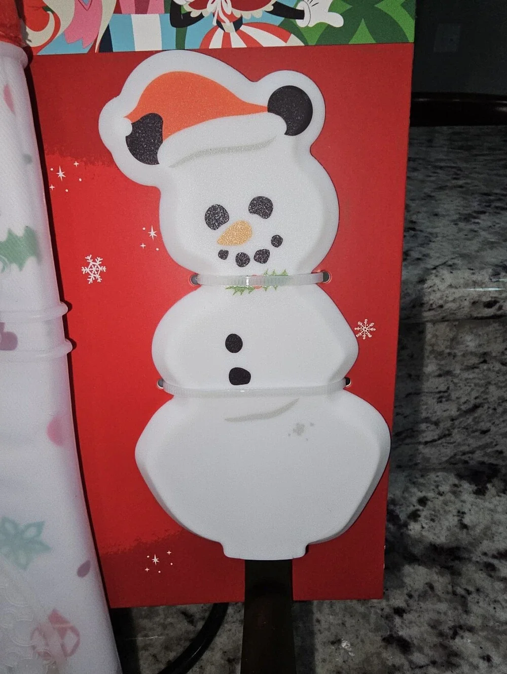 Disney Parks Christmas Silicone Oven Mitt & Mickey Snowman Spatula New